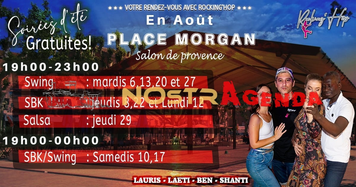 soirées d'été Place Morgan SBK Swing salsa agenda Nostragenda