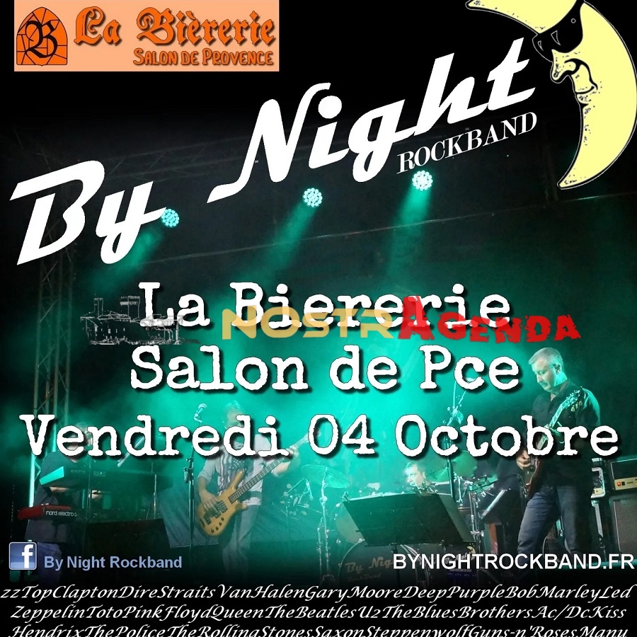 BY NIGHT la biererie Salon agenda concert soirée Nostragenda Salon-de-Provence