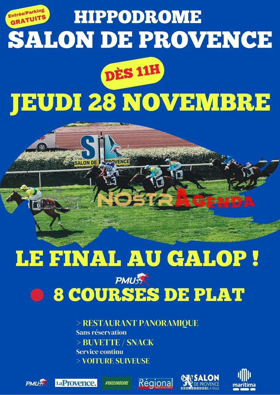 8 courses de plat Hippodrome de la Crau Nostragenda Agenda Salon-de-Provence PMU