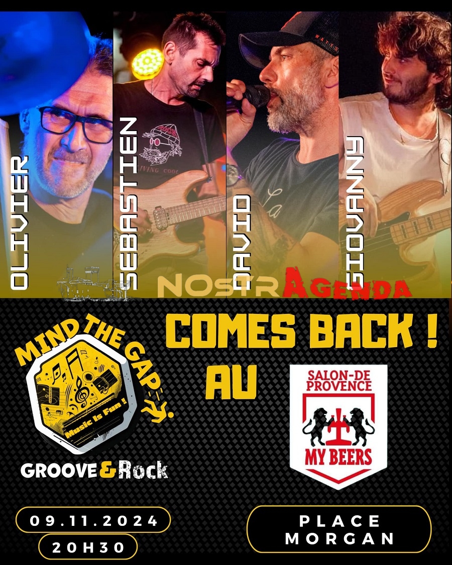 apero concert Mind the gap My Beers Salon Ce soir Place Morgan Nostragenda