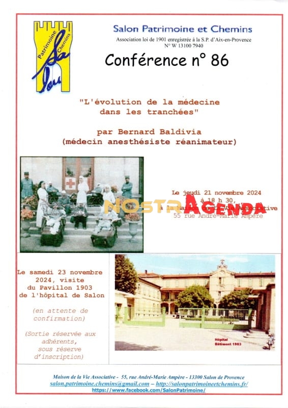 conférence Salon Patrimoine et chemins Salon agenda Nostragenda MVA