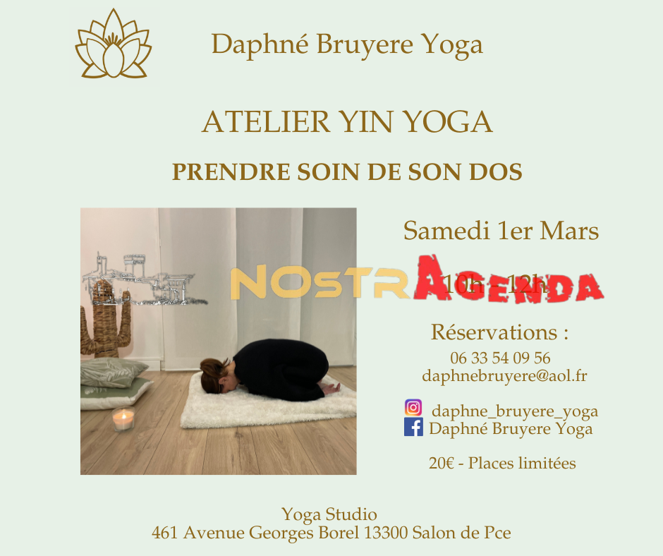 010325 Atelier Yin Yoga Prendre soin de son dos Daphne Bruyere Yoga Nostragenda