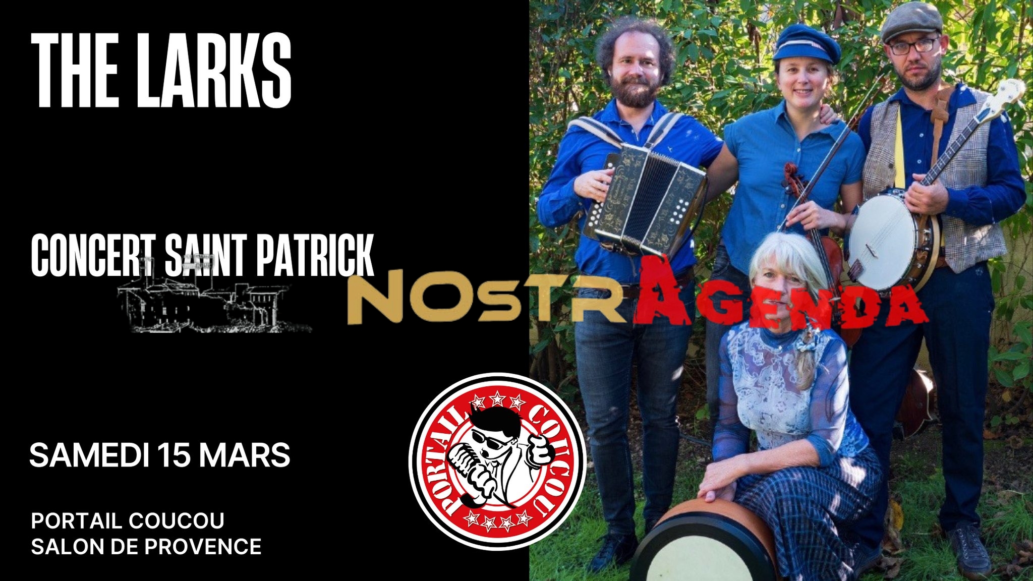 The Larks Concert Saint Patrick Portail Coucou Salon Nostragenda