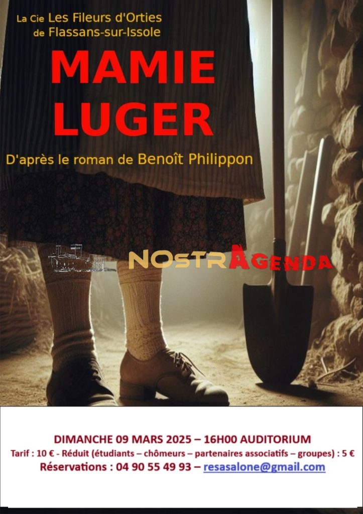 mamie Luger UPPS Théâtre Salon en scène Nostragenda par Les Fileurs d'Orties