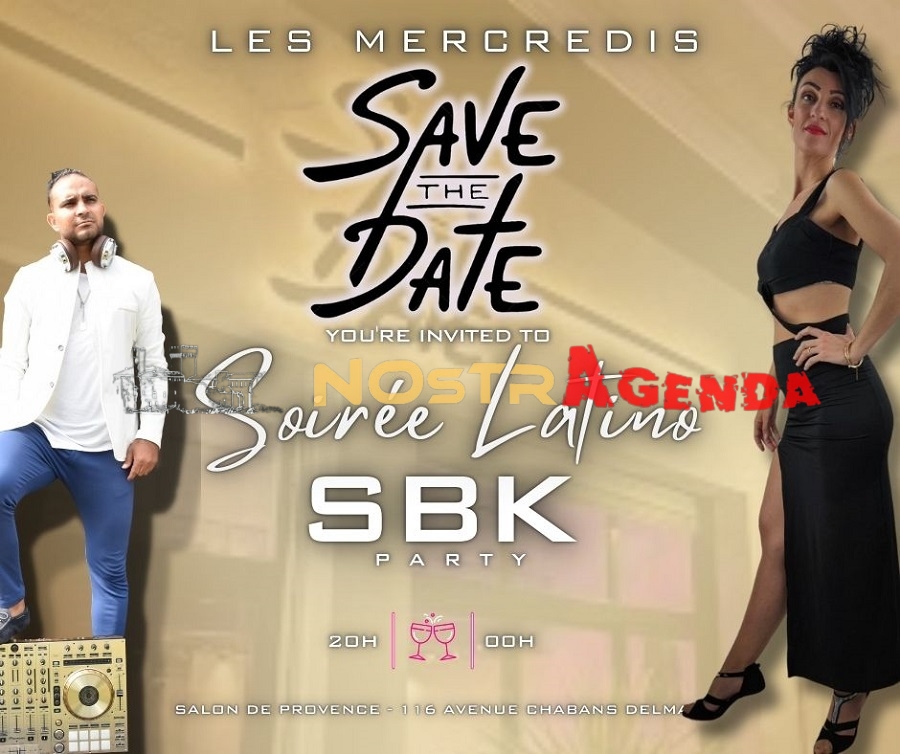 mercredis Save the date Soirée SBK Latino Nostragenda Soirées Salon-de-Provence