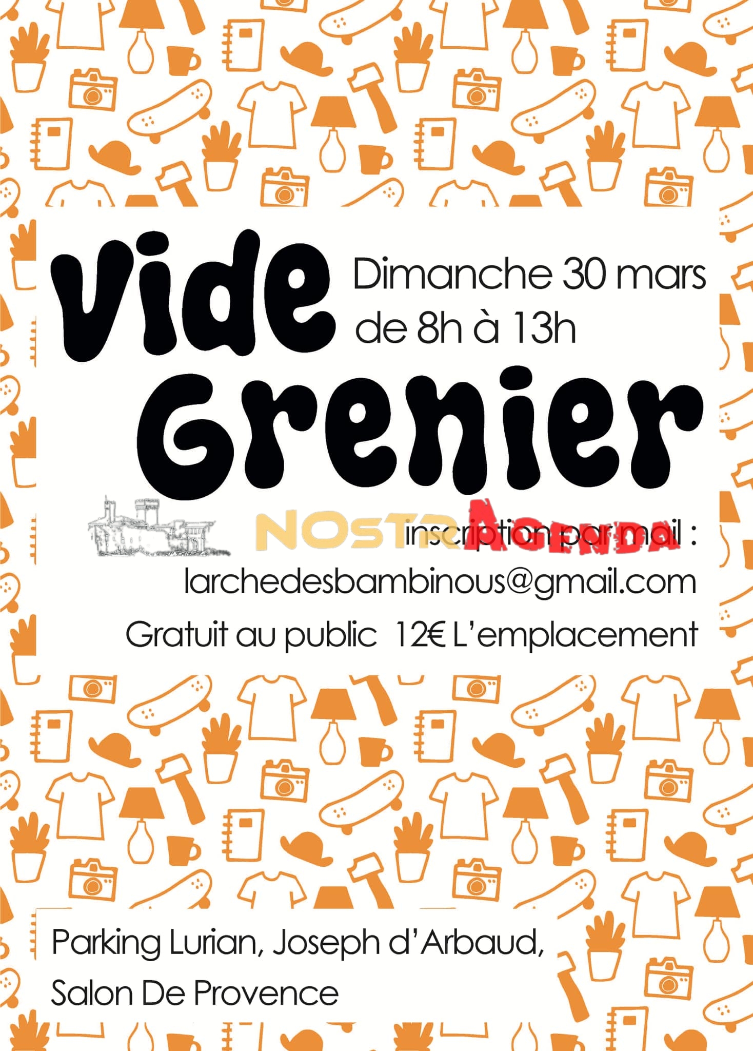 arche des bambinous mam vide grenier salon agenda sorties Nostragenda 30 mars 2025