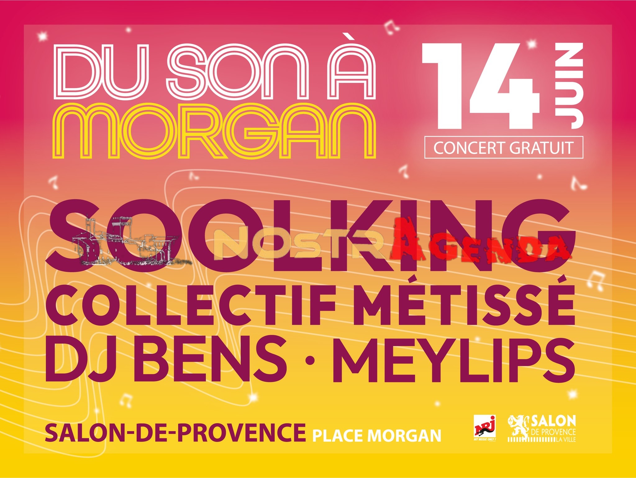 du son a morgan 14 juin 2025 concert gratuit Nostragenda salon de provence