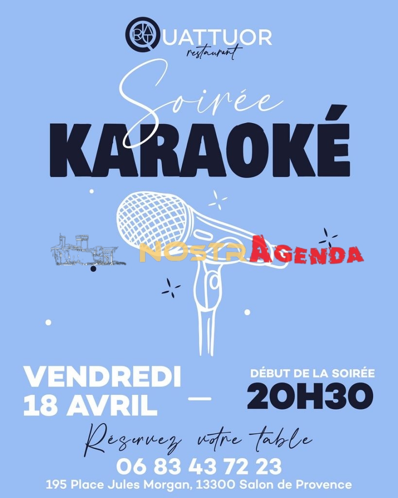 soiree karaoke Salon le quattuor Nostragenda