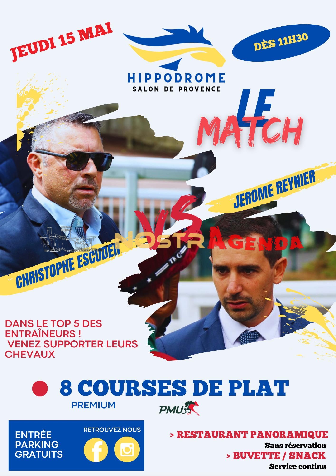8 courses plat premium Hippodrome de la Crau Salon-de-Provence Nostragenda 15 mai 2025