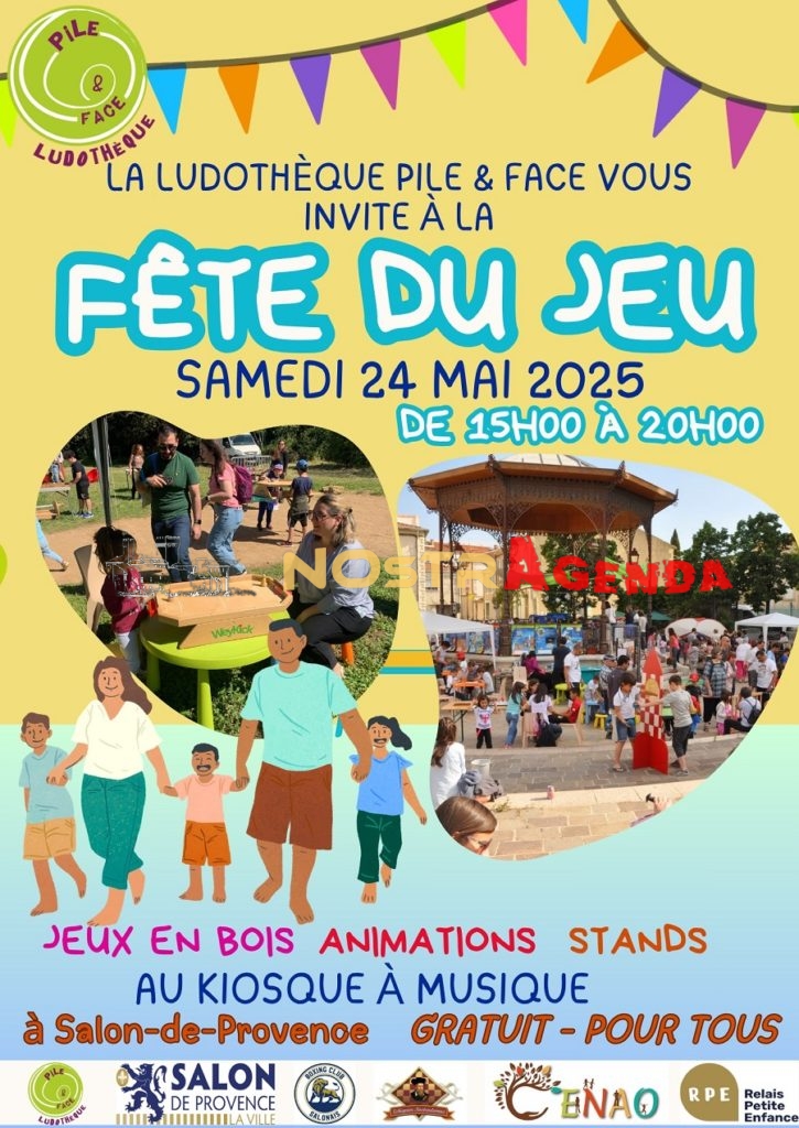 Fête du jeu Salon Nostragenda Kiosque à musique 24 mai 2025