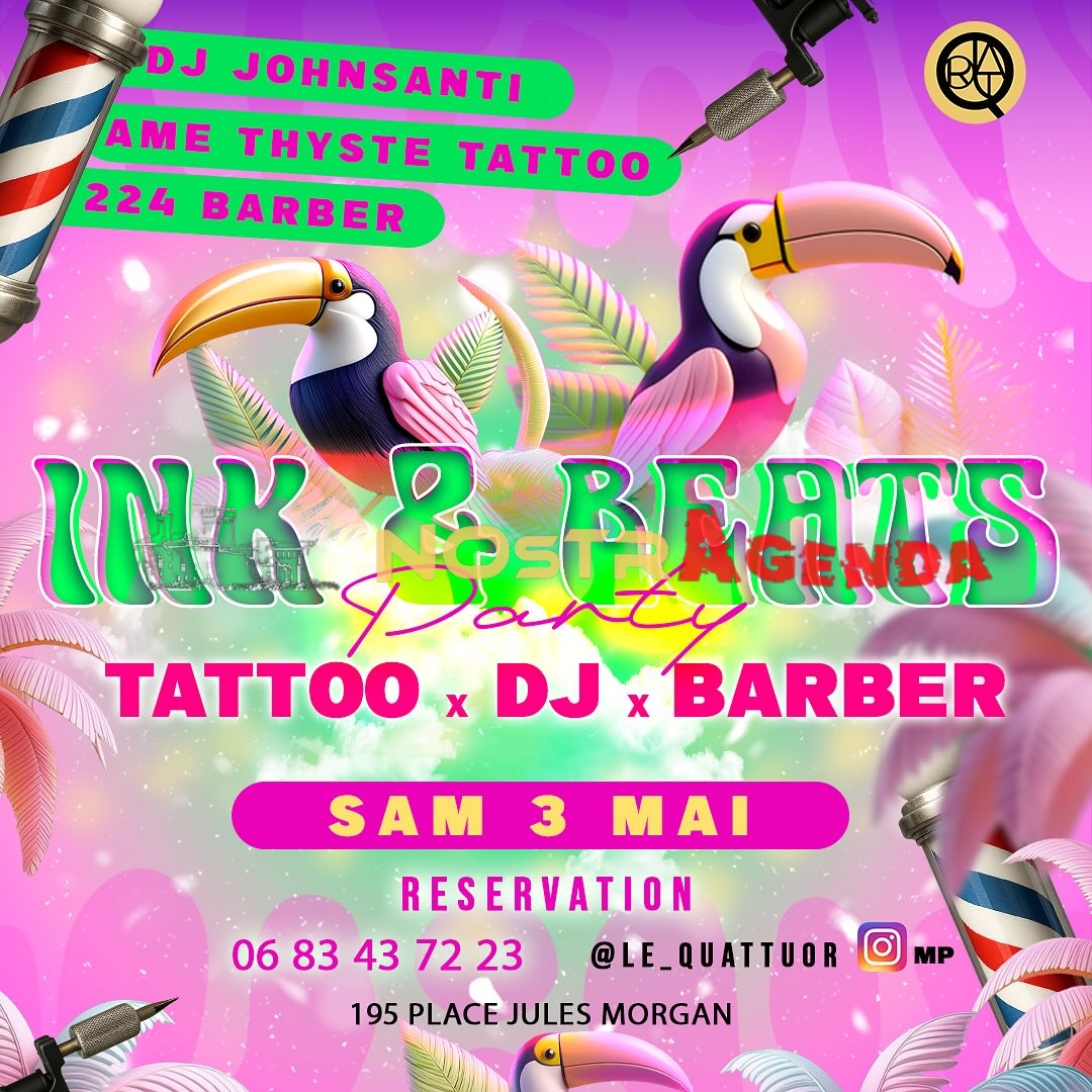 INK & BEATS - Le Quattuor Salon DJ John Santi Nostragenda