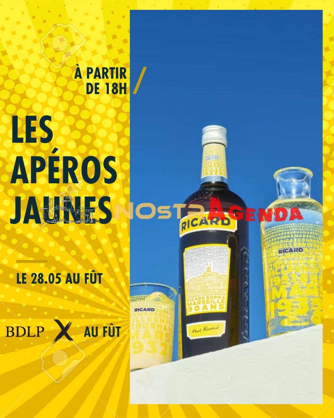 Les apéros jaunes BDLP AU FUT SALON Nostragenda 28 mai 2025