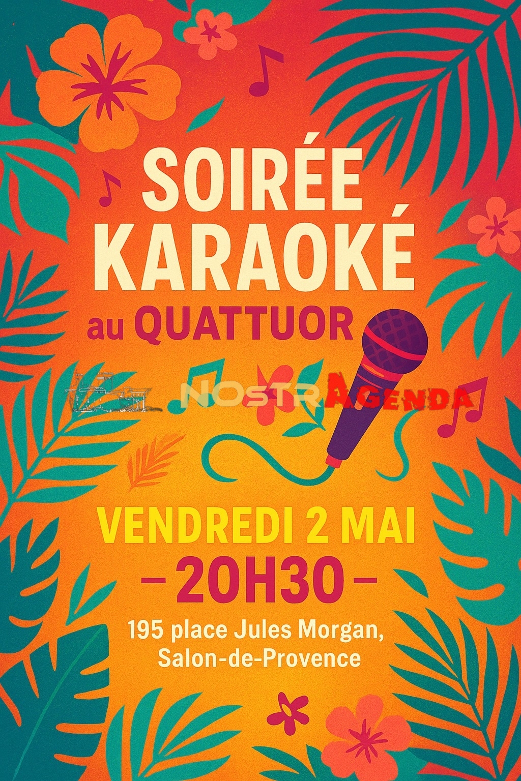 Soirée Karaoké Le Quattuor Salon Nostragenda 02 mai 2025