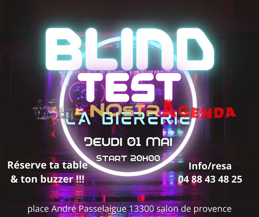 blind test la biererie Salon 01 mai 2025