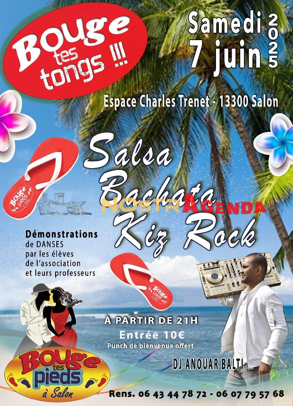 bouge tes tongs Salon de Provence Nostragenda Soirée SBKR 07 juin 2025