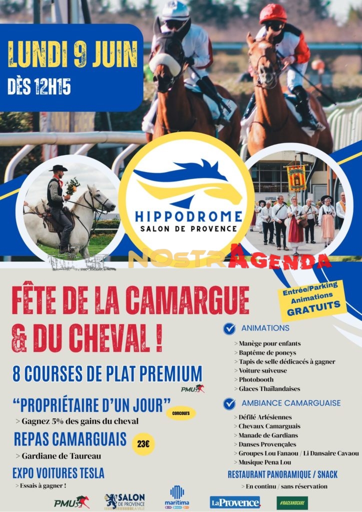 fête de la camargue & du cheval hippodrome de Salon Nostragenda 09 juin 2025