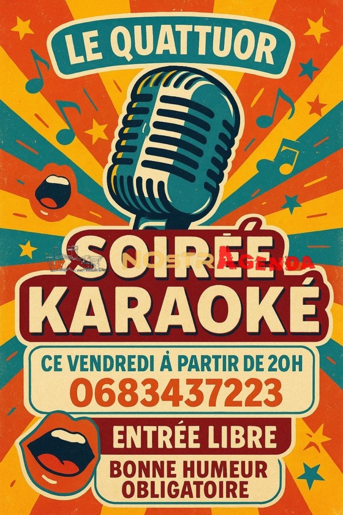 soirée Karaoké le quattuor Vendredi soir à Salon Nostragenda
