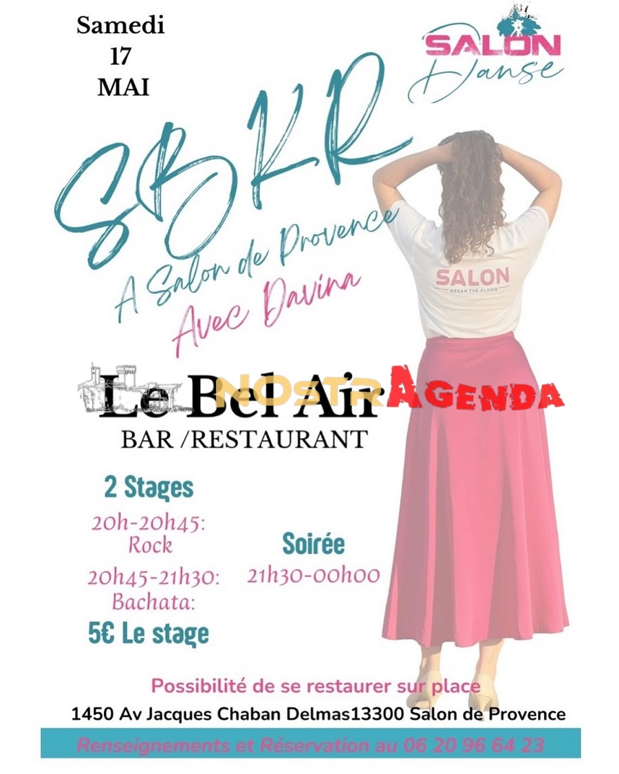 soirée SBKR SALON DANSE Bel AIr Nostragenda 17/05/25
