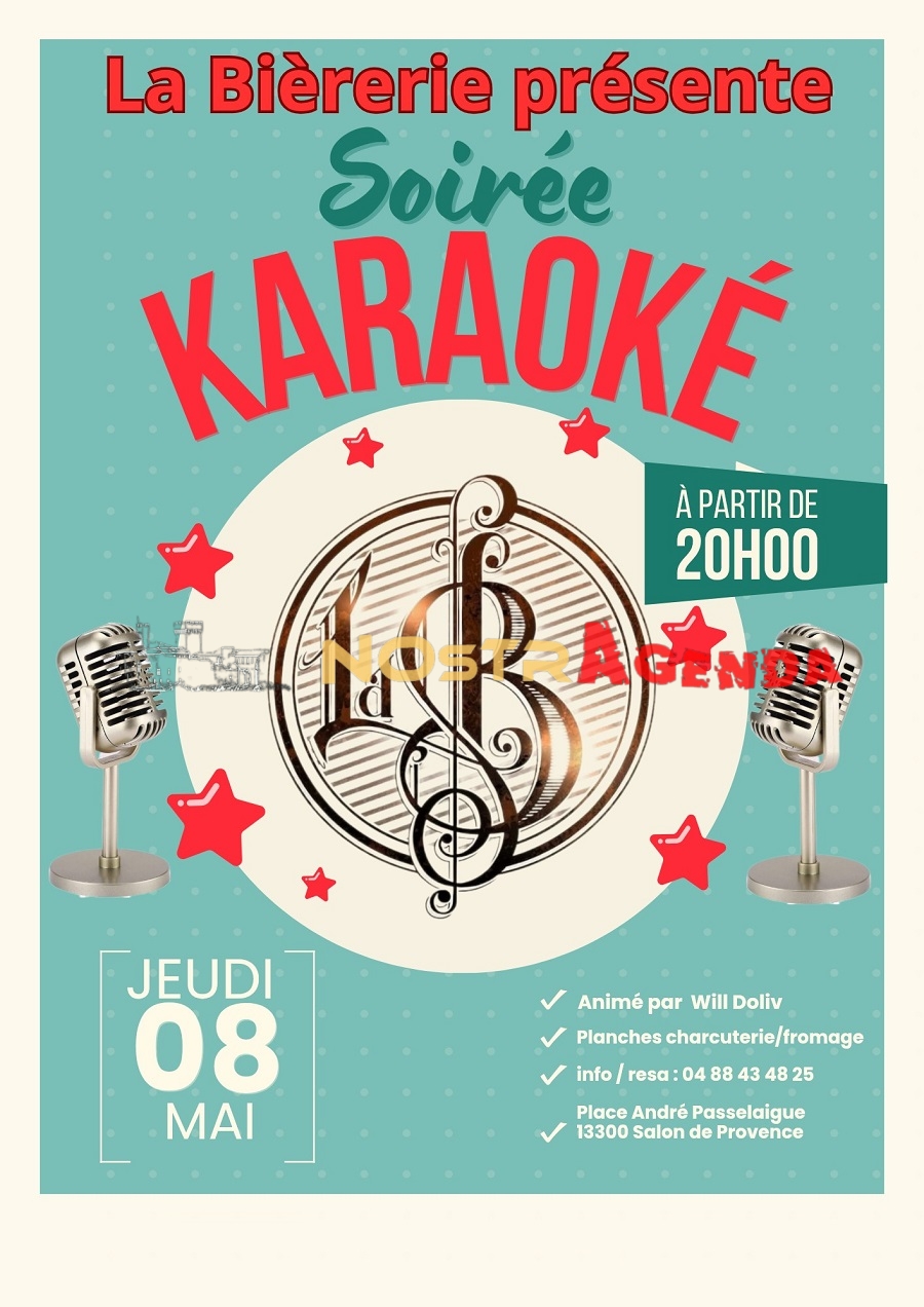 soirée karaoké la biererie will doliv Salon Nostragenda