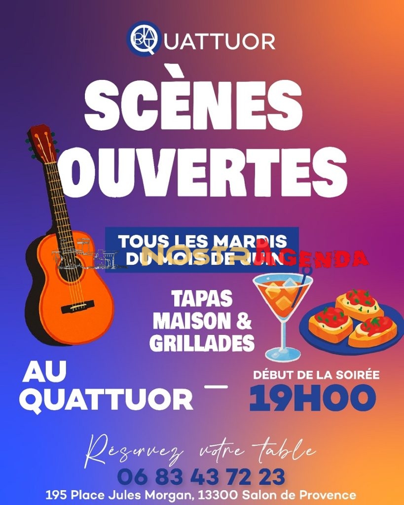 scenes ouvertes Quattuor Salon Nostragenda Mardi soir Juin