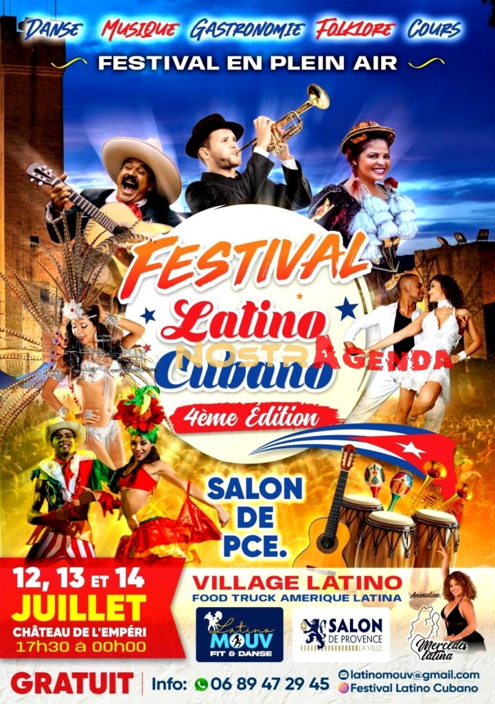 FESTIVAL LATINO CUBANO Salon de Provence 2025 Nostragenda