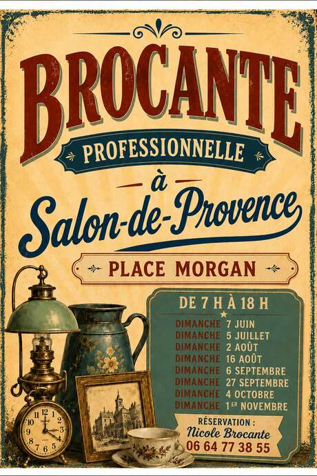 brocante professionnelle place morgan salon dimanche