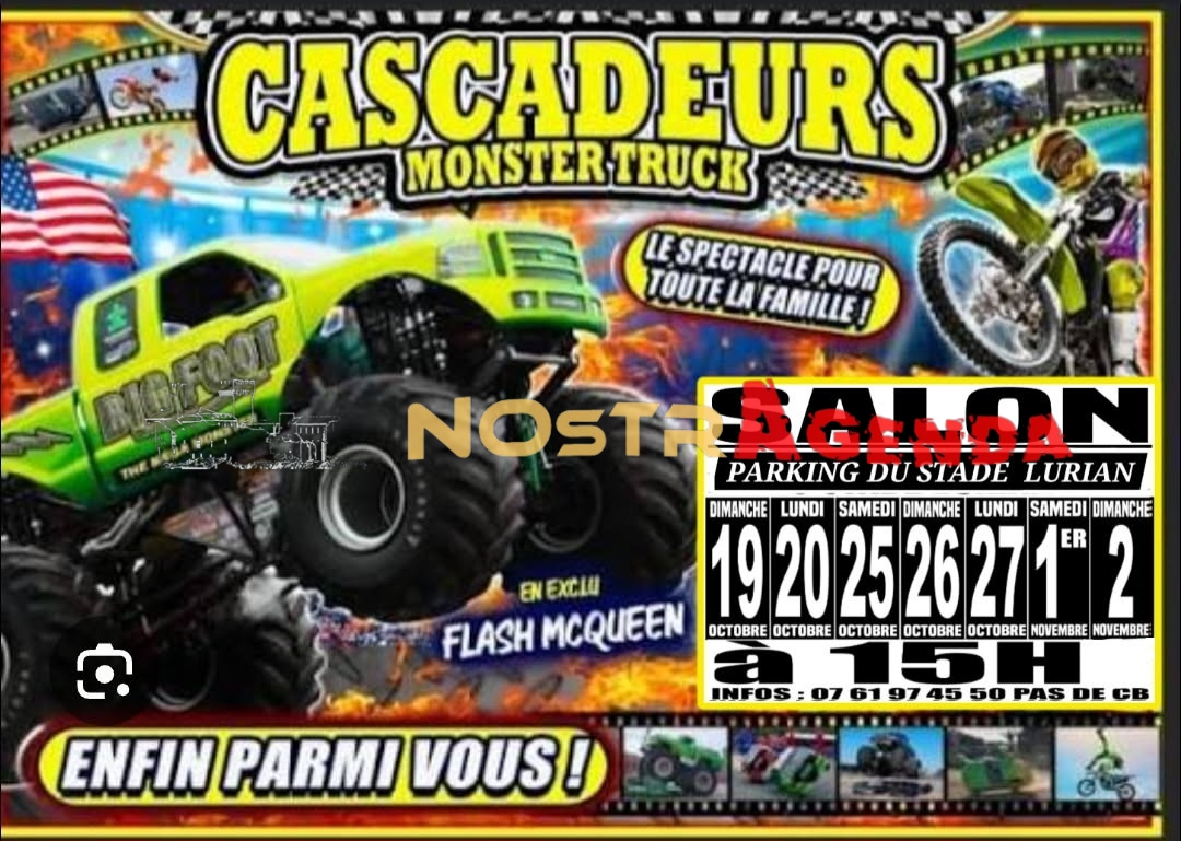 Cascadeurs Monster truck Salon de Provence 2025
